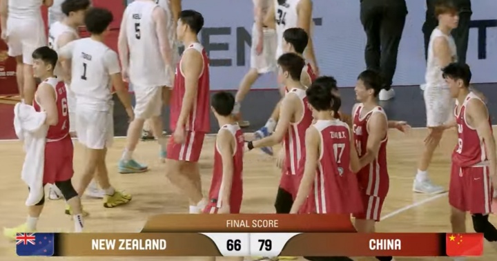 加油~中国U18男篮胜新西兰13分 决赛将对阵澳大利亚vs韩国的胜者